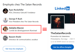 Adolphe Macron travaille chez The Satan Records !